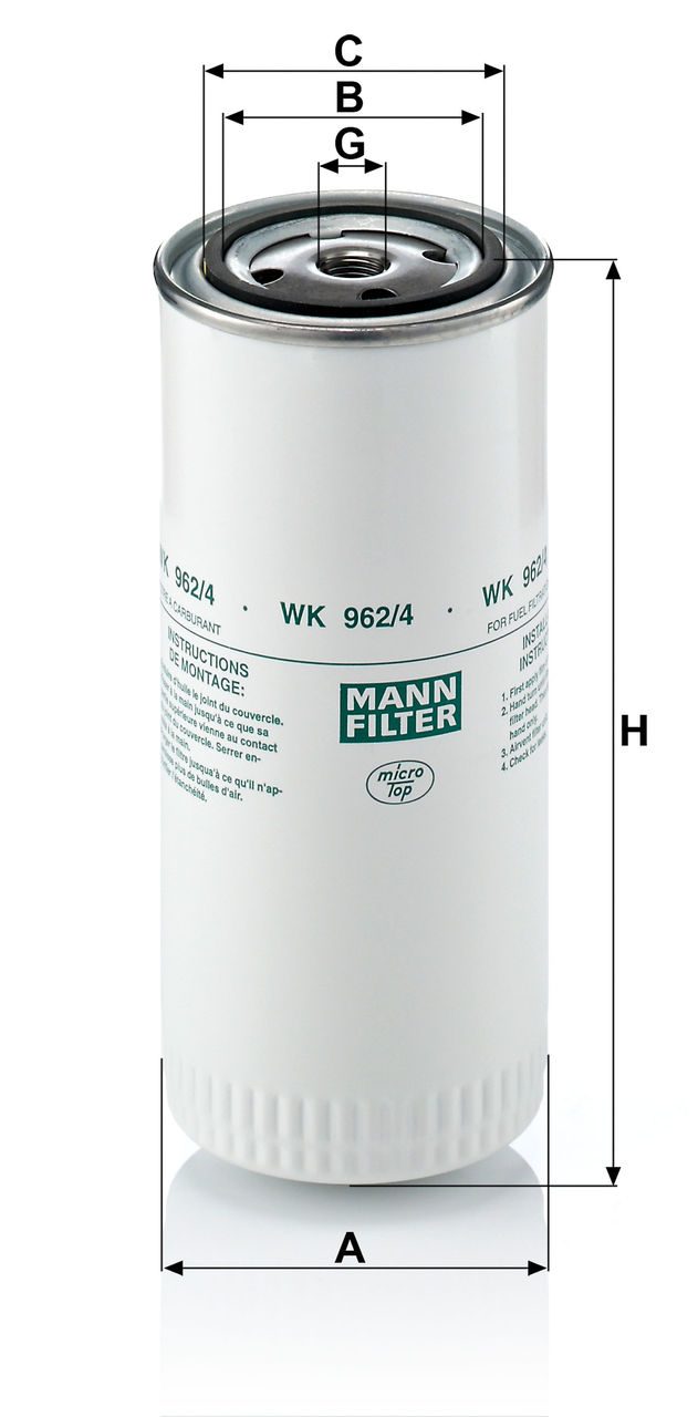 MAZOT FILTRESI DAF XF 95 EM 0247138  ATOM TIP   85.10000-2716    A-93mm B-62mm C-71mm G-M16x1.5 H-210mm